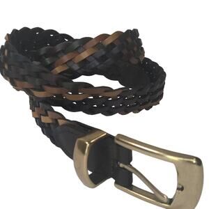Women's Multi-color Braided leather belt M/L